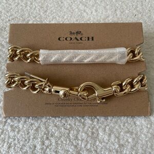 Coach Chunky Gold Purse Chain